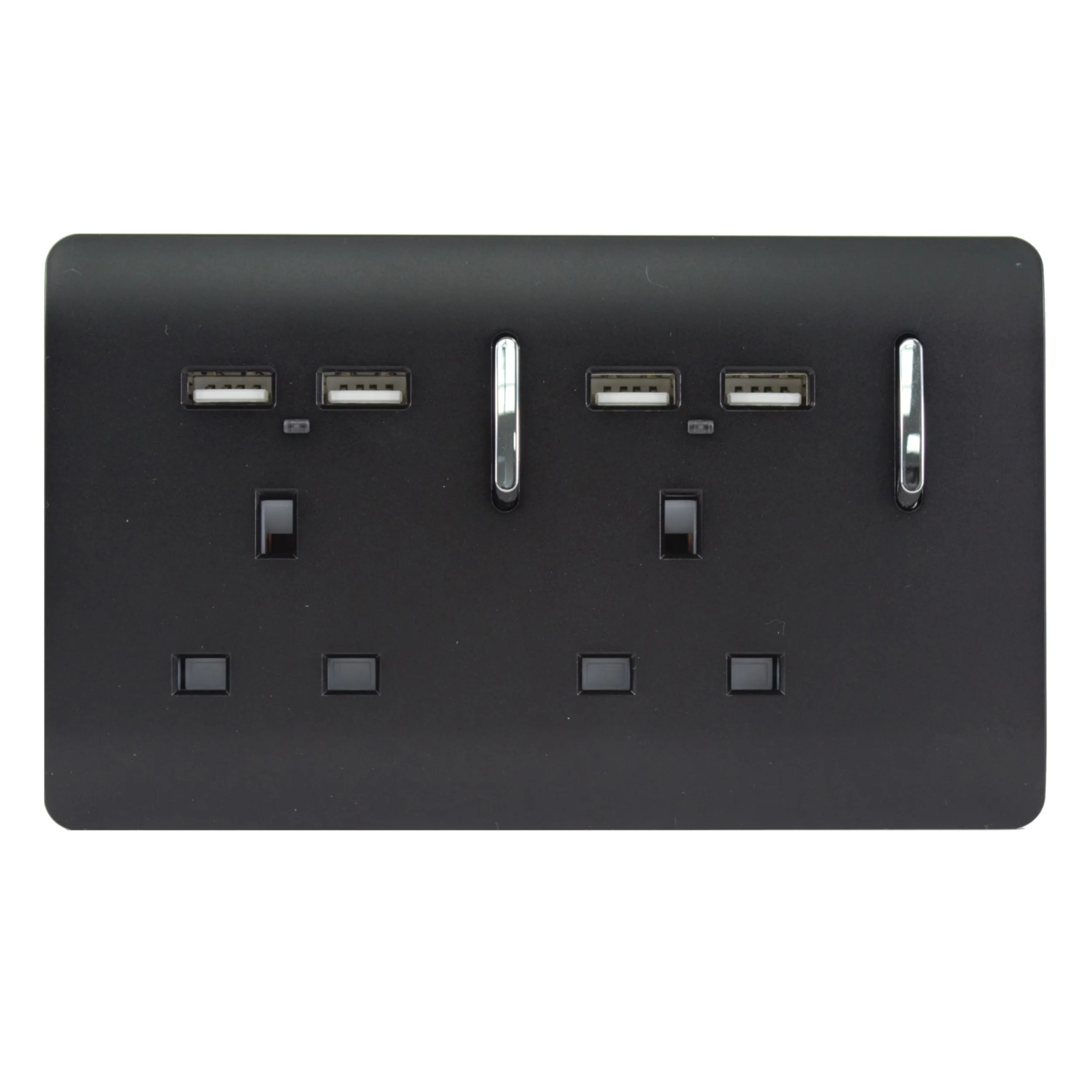 Matt Black Wiring Accessories Trendi Decorative Screwless Matt Black Wiring Accessories Trendi Decorative Screwless